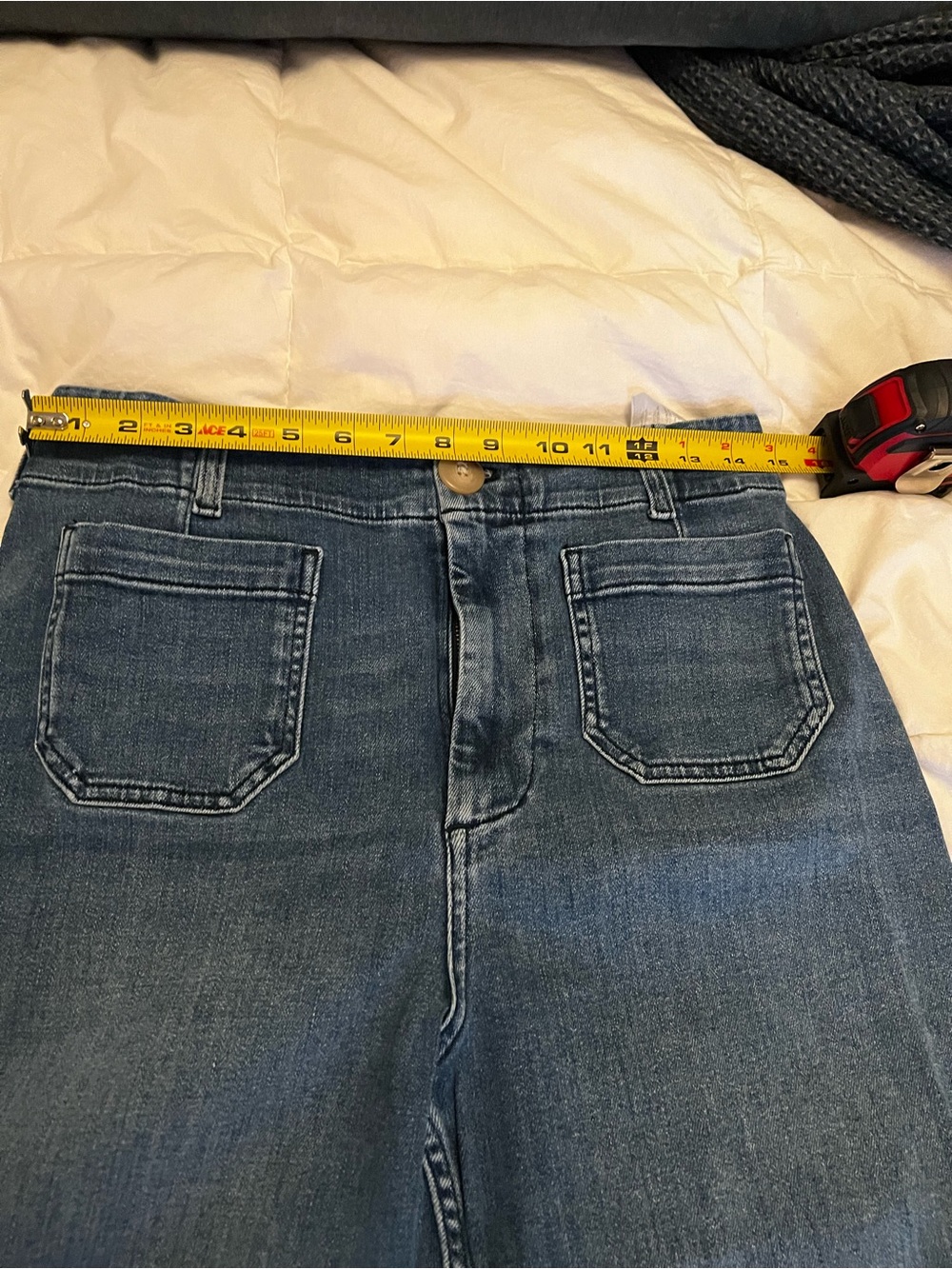 Maeve Colette Cropped Jeans in Medium Blue Wash - Picture 5 of 7